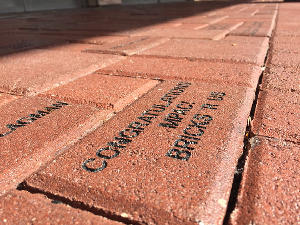 laser engraved brick