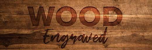 Laser engrave wood