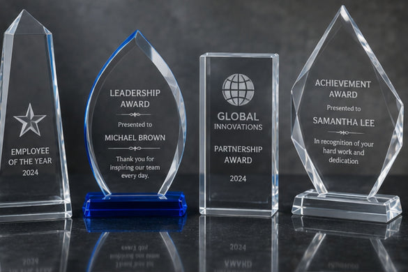 How to Engrave a Crystal Award With a Laser Engraver