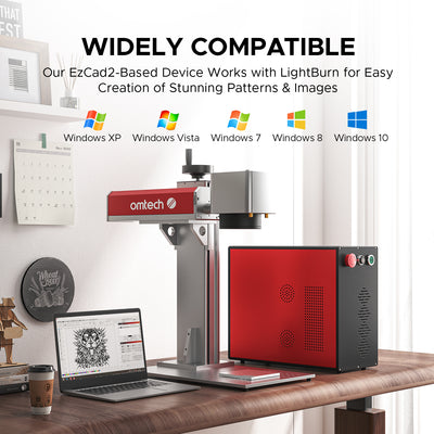 MP6969-60 - 60W MOPA FIBER LASER MARKING ENGRAVING MACHINE WITH 6.9" X 6.9" WORKING AREA