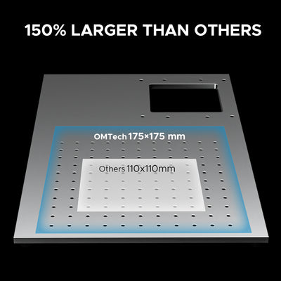 OMTech MOPA 20W Split Fiber Laser Engraver for Metal with 6.9" x 6.9" Working Area