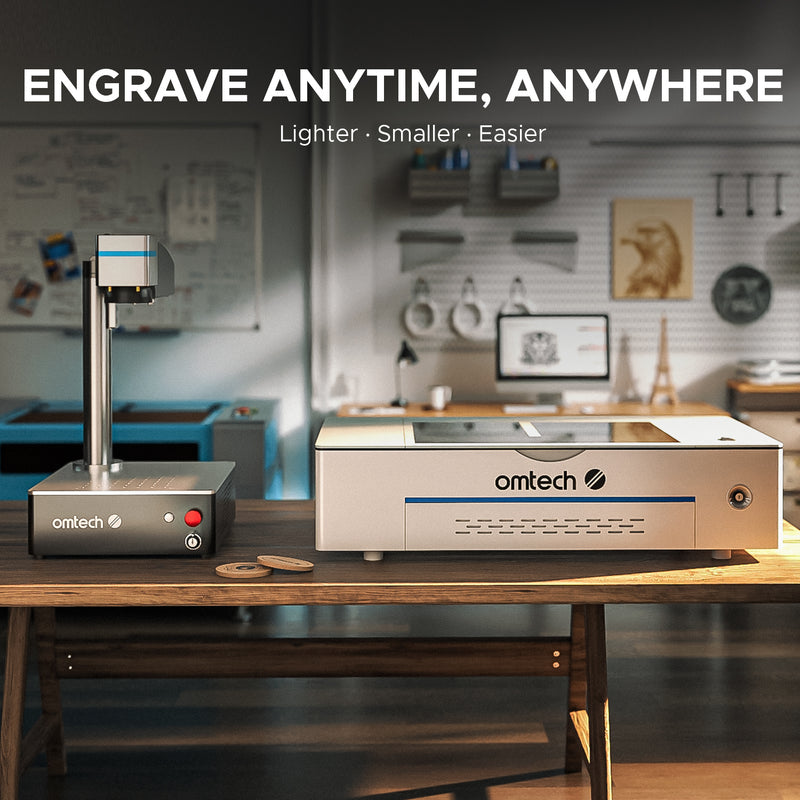 Galvo Compact 30 - 30W Intergrated Fiber Laser Marker Engraving Machine with 5.9"x5.9" Working Area for Metal