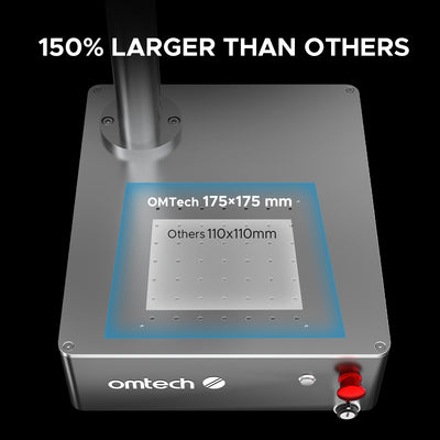 OMTech MOPA 20W Compact and Integrated Fiber Laser Engraver for Metal with 6.9" x 6.9" Working Area