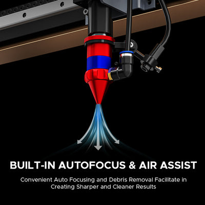 Laser Engraver Cutting Machine with 24" x 35" Working Area (with Auto Focus)