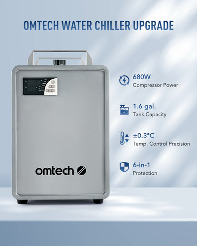 6L CW-5200 INDUSTRIAL WATER CHILLER MACHINE FOR 50W-150W CO2 LASER ENGRAVER