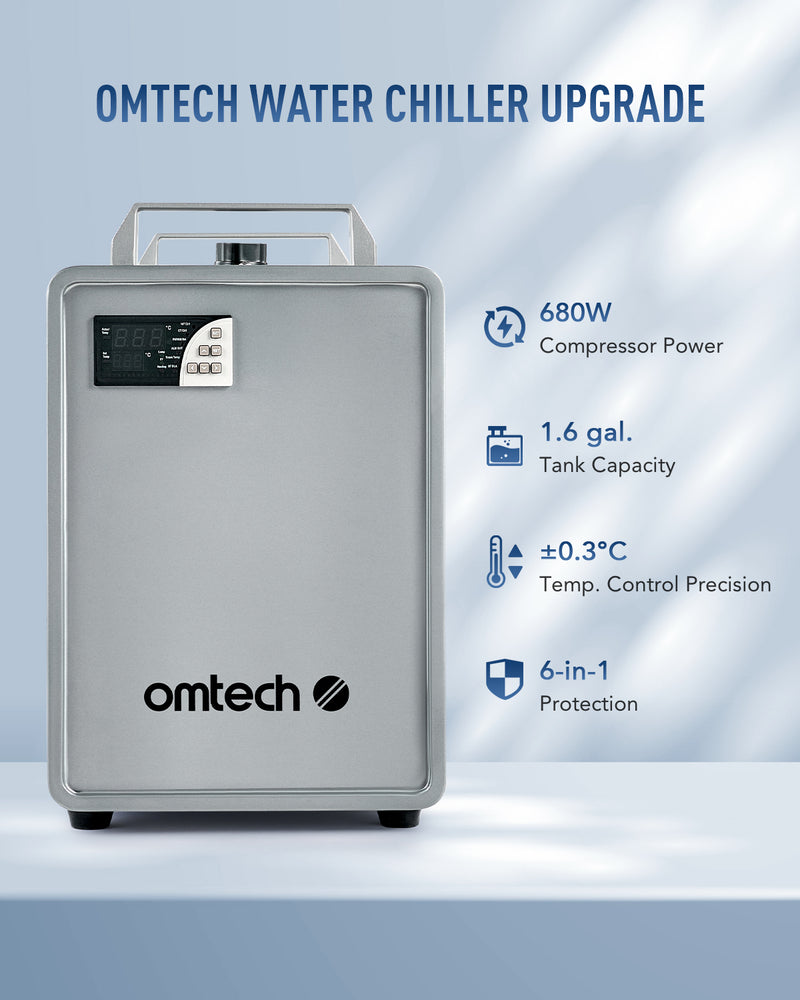 6L CW-5200 INDUSTRIAL WATER CHILLER MACHINE FOR 50W-150W CO2 LASER ENGRAVER
