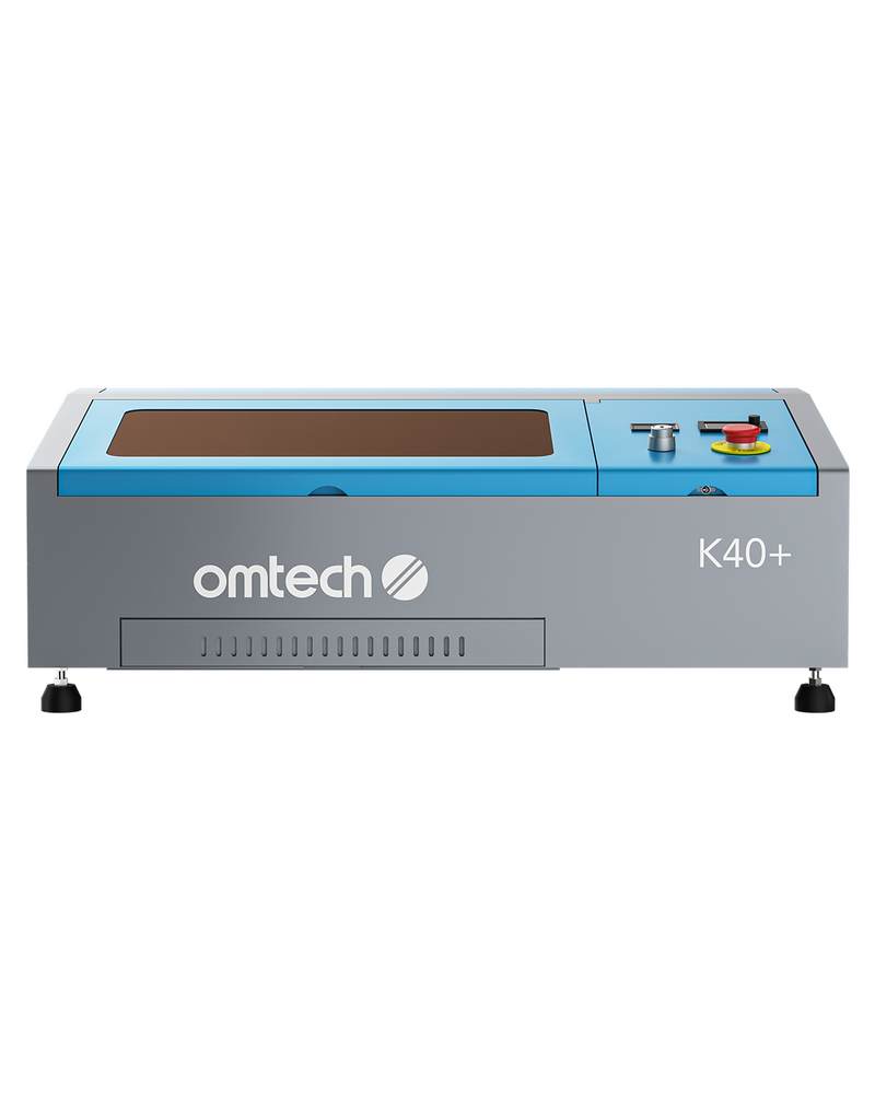 OMTech K40+ 40W Desktop CO2 Laser Engraver with 8" x 12" Working Area and Detachable Honeycomb Workbed
