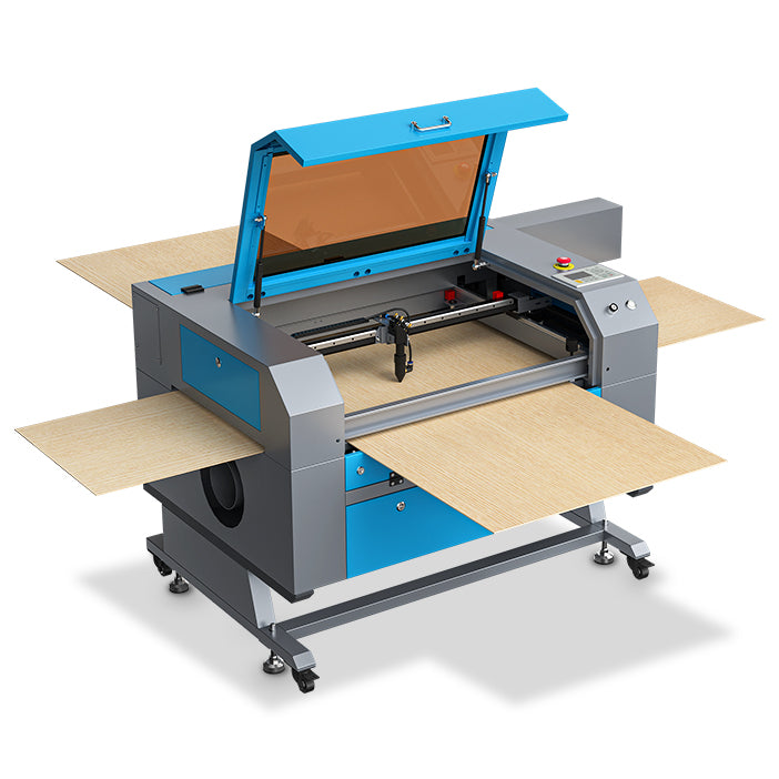 OMTech 100W CO2 Laser Engraver, 100W Laser Cutter and Engraver Machine, 20x28 Industrial Laser Engraving Machine with 4 Way Pass Through Ruida Controller RDWorks, Laser Cutting Machine for Wood Acrylic More
