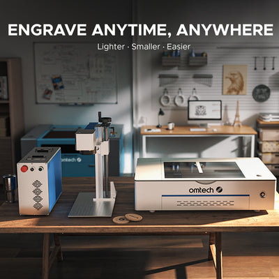 FM7979-50S - 50W Split Fiber Laser Marker Engraving Machine with 7.9" x 7.9" Working Area