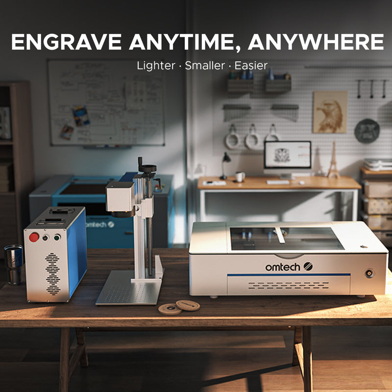 20w raycus omtech omt orion motor tech fiber laser marker marking etcher etching engraving engraver 