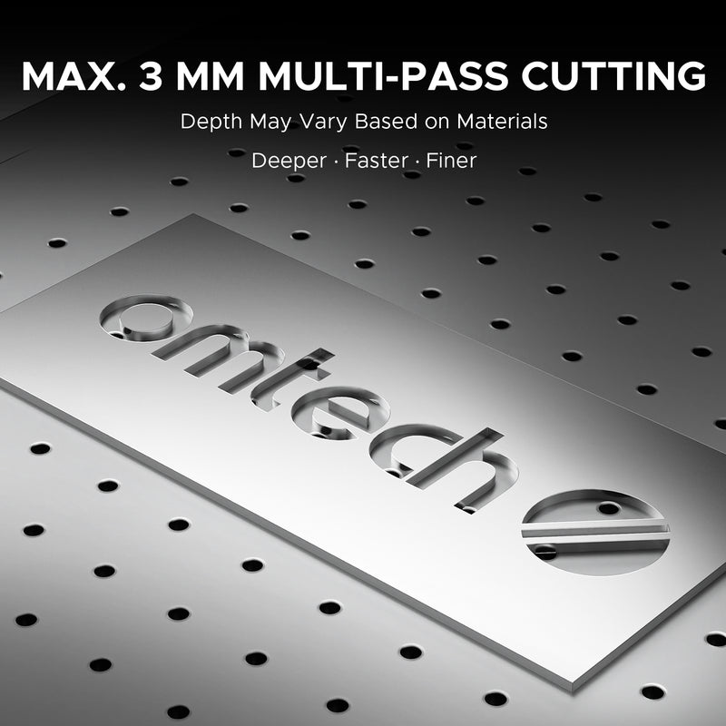 OMTech MOPA 20W Compact and Integrated Fiber Laser Engraver for Metal with 6.9" x 6.9" Working Area