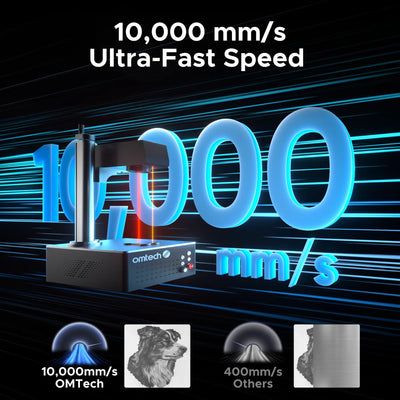 OMTech MOPA 20W/30W/60W Autofocus Fiber Laser Marking Machine