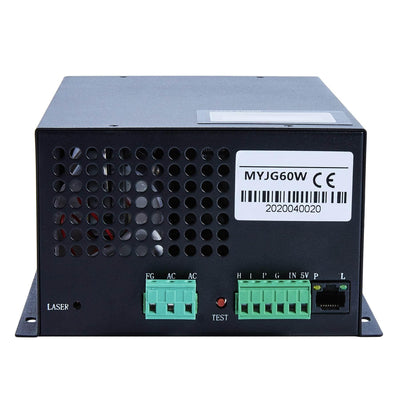 60W Digital Laser Power Supply with Real-Time Dat