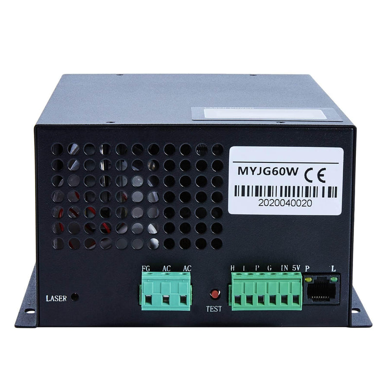 60W Digital Laser Power Supply with Real-Time Dat