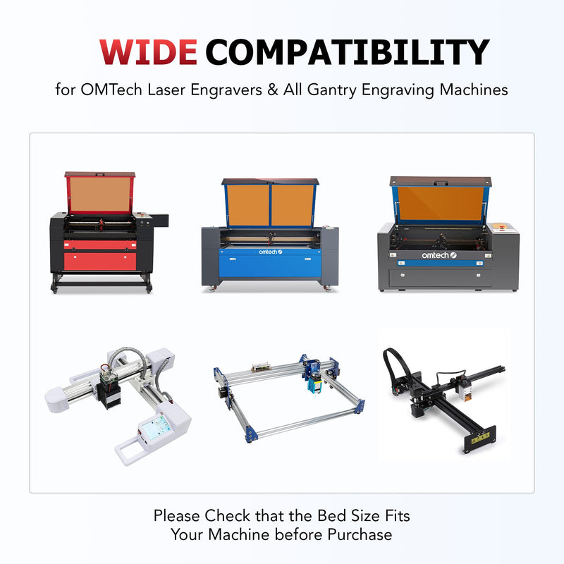 OMTech 50W CO2 Laser Engraver Cutter – 12x20 Inch (30x50 Cm) – MF1220-50