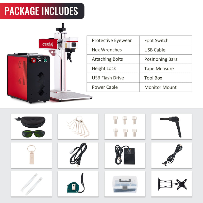 MP6969-20 - 20W MOPA FIBER LASER MARKING ENGRAVING MACHINE