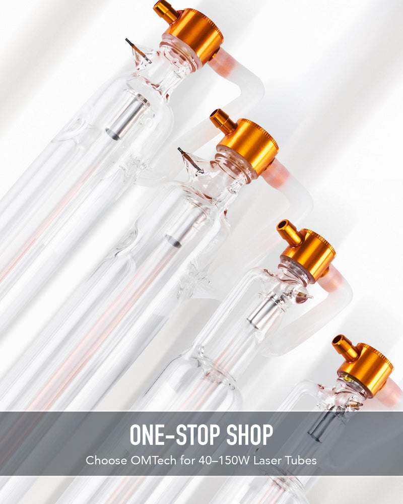 50W CO2 Laser Tube with Borosilicate Glass for Laser Engraver & Cutter Machine（Not compatible with the Polar series machines.)